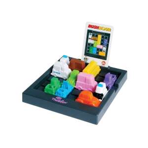 ThinkFun Rush Hour Jr. - логическа игра с пъзел за задръстване с цветни коли - Логическа игра