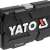 Yato 23 piece socket wrench set in a black plastic case