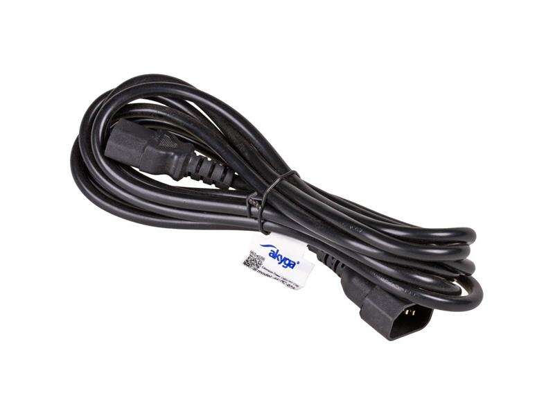 Akyga Tápkábel - IEC C14 - IEC C13 - 3m