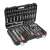 Yato 173 piece socket wrench set in a black carrying case