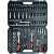 Yato 173 piece socket wrench set open case showing all tools