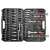 Yato 173 piece socket wrench set open case showing all tools