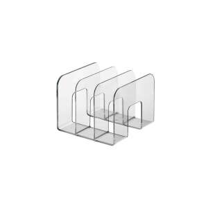 Прозрачен акрилен държач за брошури, 3 отделения, за организиране на списания, брошури и листовки - Durable