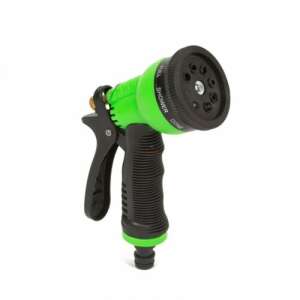 Duza de furtun de gradina cu 7 functii, verde si negru, pistol de pulverizare cu apa, unealta de udare - Capete de stropire