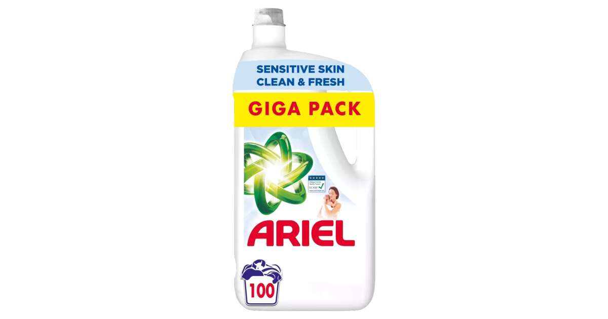Ariel Sensitive & Baby Flüssigwaschmittel 5 Liter (100 Waschgänge)
