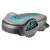 Gardena SILENO life 750 robot lawnmower, grey and blue, 3/4 view