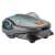 Gardena SILENO life 1000 robotic lawnmower, grey and blue, 3/4 view