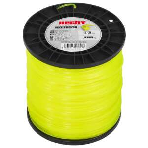 Hecht 10228530 Trimmer Line, 3mm x 285m, Star Shaped, Yellow - Hecht