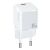 USAMS T45 30W USB-C wall charger, white