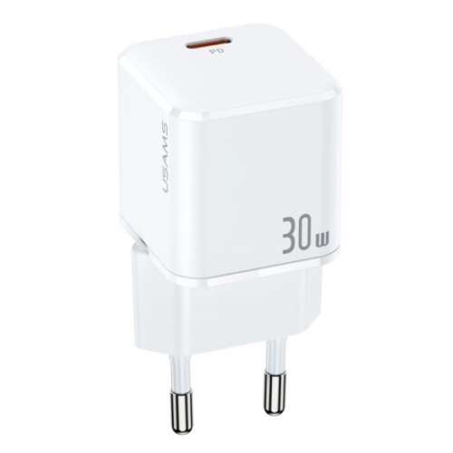 USAMS 30W USB-C PD rýchle nabíjanie, biele