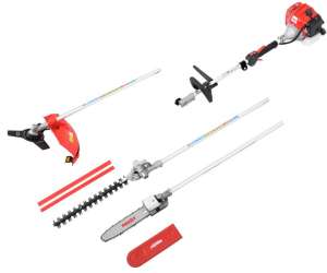 Hecht 1331 B multi-function garden tool, includes grass trimmer, hedge trimmer, brush cutter, and pole saw - Hecht