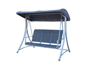 Hecht Berlin blaue Gartenschaukel für drei Personen - Hollywoodschaukel & Schaukelstühle
