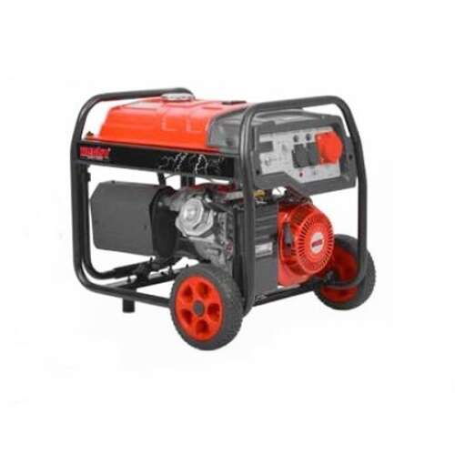 Generator de benzină Hecht GG 8000, roșu și negru, cu roți