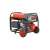 Hecht GG 8000 Benzin Generator, rot und schwarz, mit Rädern