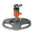 Gardena Comfort Turbine Sprinkler with Base, grey and orange, for watering lawns