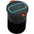 Gardena OS 140 Pop-Up Square Sprinkler, top view, black with blue and orange accents