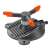 Gardena Classic Samba Oscillating Sprinkler, grey and orange, for small and medium sized areas