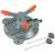 Gardena Classic Samba Oscillating Sprinkler, grey and orange, with two metal spikes for ground stabilization