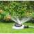 Bradas White Line WL-Z15 8-pattern sprinkler in use, watering a garden