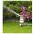 Bradas White Line WL-Z02 2-pattern rotating sprinkler in use, watering a garden