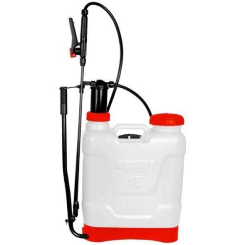 Hecht 4166 16L раница за пръскане, бяла и червена, за градина и борба с вредителите