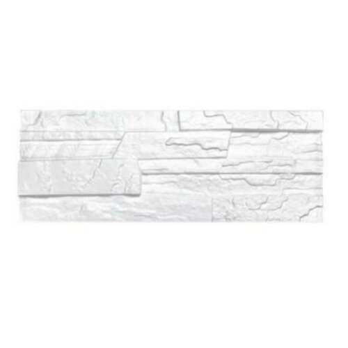 Marbet Stone fehér festhető polisztirol kőhatású beltéri falpanel (48,5x18cm)