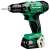HiKOKI (Hitachi) DS12DA 12V cordless drill driver, green and black, with battery