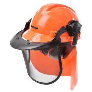 Hecht 900100 Védősisak fülvédővel és hálós arcvédővel - Fűkasza és szegélynyíró kiegészítő