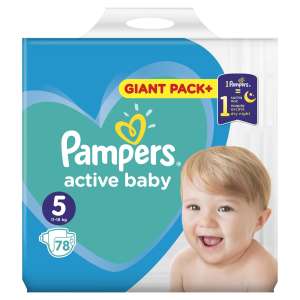 Pampers Active Baby Giant Pack Plienky 11-16kg Junior 5  (78ks)