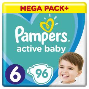 Pampers Active Baby Mega Pack Nadrágpelenka 13-18kg Junior 6 (96db) 31533998 Pelenka - 6  - Junior