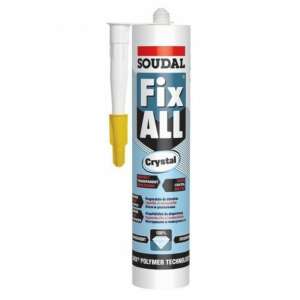 Soudal Fix All Crystal 290 ml ragasztó, Wallplex és Slate-Lite falpanelek ragasztásához 81442329 