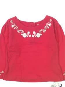 Early days lány Hosszú ujjú Póló - Virág #piros  31533754 Gyerek hosszú ujjú pólók - Pamut
