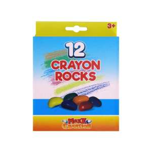 Maxx Creation Crayon Rocks, 12 Wachsmalstifte für Kinder, fördert den Dreifingergriff - Kreiden