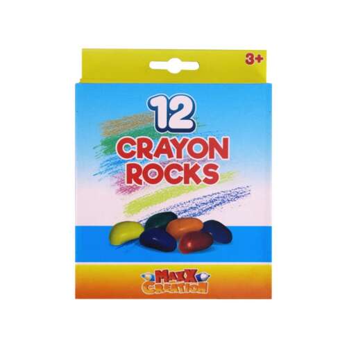 Maxx Creation: 12 Stück Crayon Rocks Wachsstifte