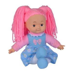 Flower Dolly 38 cm Puppe mit rosa Haaren, Plüschtier für Mädchen - Simba Toys Baba