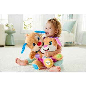 Fisher-Price Smart Stages Puppy and Sis Interactive Plush Toys for Babies - Toy