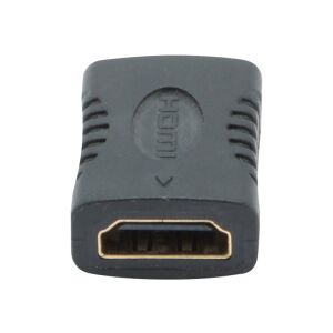 Adaptor video Gembird, HDMI (M) la HDMI (M), conectori auriti, Negru, A-HDMI-FF (A-HDMI-FF) (A-HDMI-FF) 115989976 - Gembird