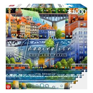 Imagination Warszawskie Mosty 1000 elementowe puzzle pudełko - Puzzle