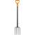 Fiskars Solid 122 cm Pitchfork, heavy duty steel tines, D-shaped handle, garden tool