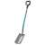 Gardena ClassicLine Round Point Shovel, ergonomic design, steel blade, blue handle