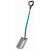 Gardena ClassicLine Round Point Shovel, ergonomic design, steel blade, blue handle