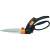 Fiskars Servo-System™ Grass Shears, black, orange, stainless steel blades, ergonomic design