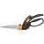 Fiskars Servo-System™ Grass Shears, black, orange, stainless steel blades, ergonomic design