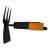 Fiskars QuikFit™ Gartengerät, Hacke und Kultivator-Kopf, schwarz und orange