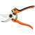 Fiskars Pro professional large pruning shears, orange and black handles, silver blades