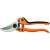 Fiskars Pro professional large pruning shears, orange and black handles, silver blades