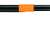 Fiskars Solid™ Плевелник, черен и оранжев, с дълга дръжка и глава с три зъба