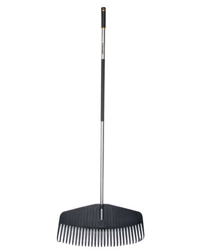 Hrabeľa Fiskars Ergonomic™ na veľké lístie, čierna, hliníková rukoväť