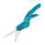 Gardena Classic Grassschere, blau und orange, isoliert auf weißem Hintergrund