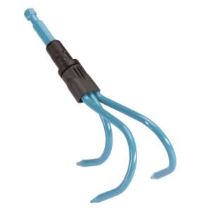 Gardena Combisystem soil cultivator, blue, 3 prongs, for loosening soil - Gardena